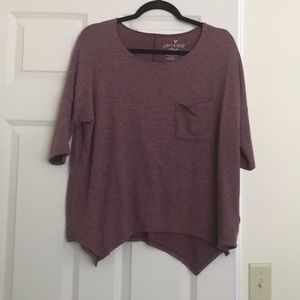 AE maroon quarter length soft top